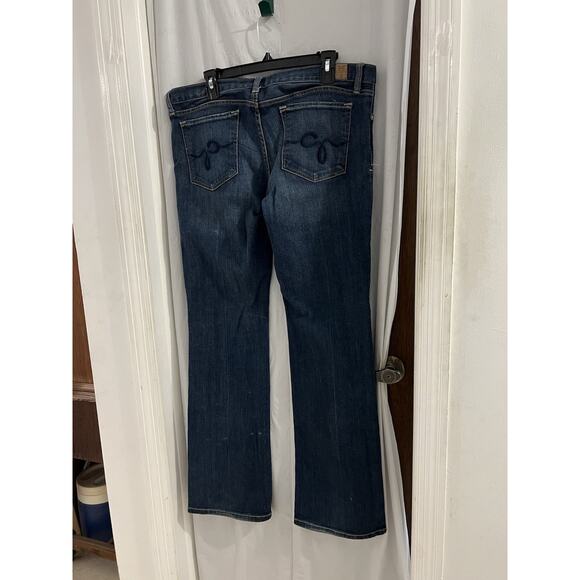 Guess Mid Rise Boot Cut Blue Jeans Sz 32 Stretch Vintage 90’s - Picture 3 of 7